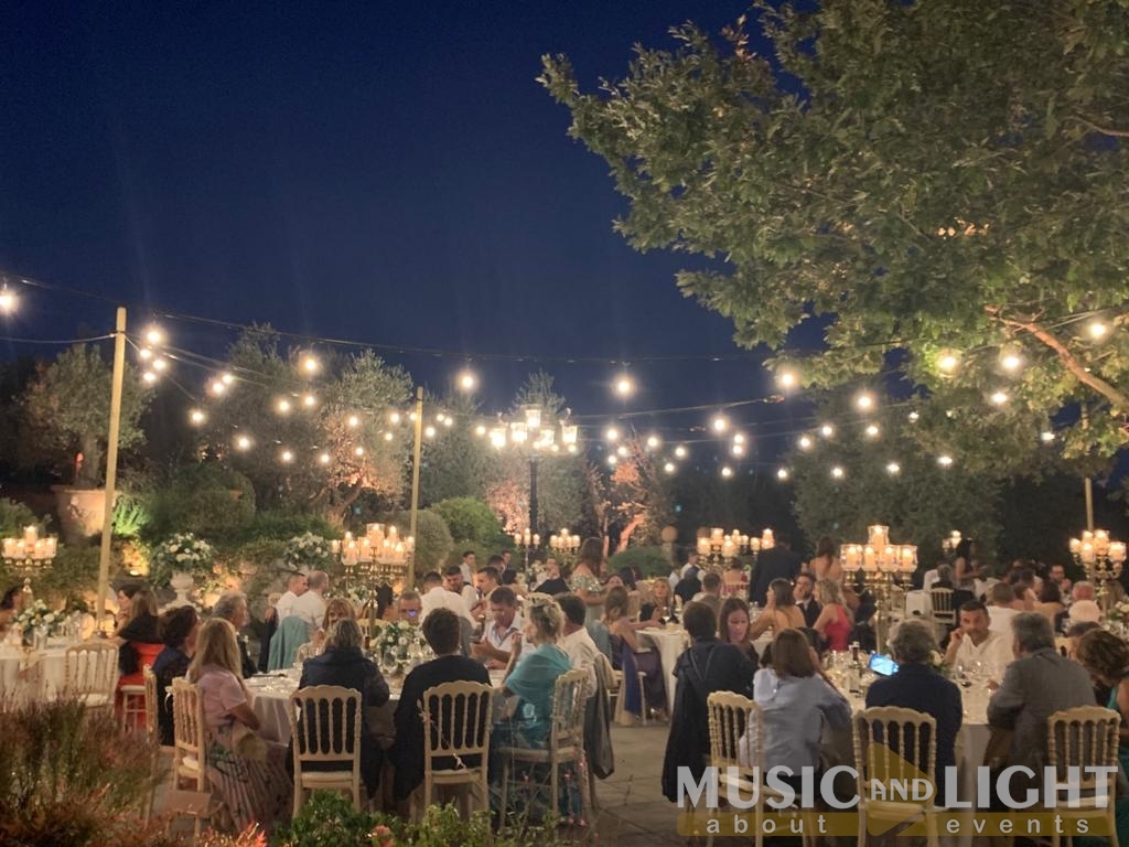 Matrimonio Tenuta La Corbinaia Montespertoli (FI) - Allestimento Luci e Fontane Luminose